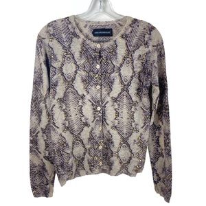 Zadig & Voltaire Snake Print Cashmere Cardigan